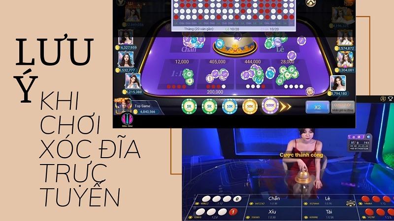 Lưu ý cần nhớ khi chơi xóc đĩa trực tuyến