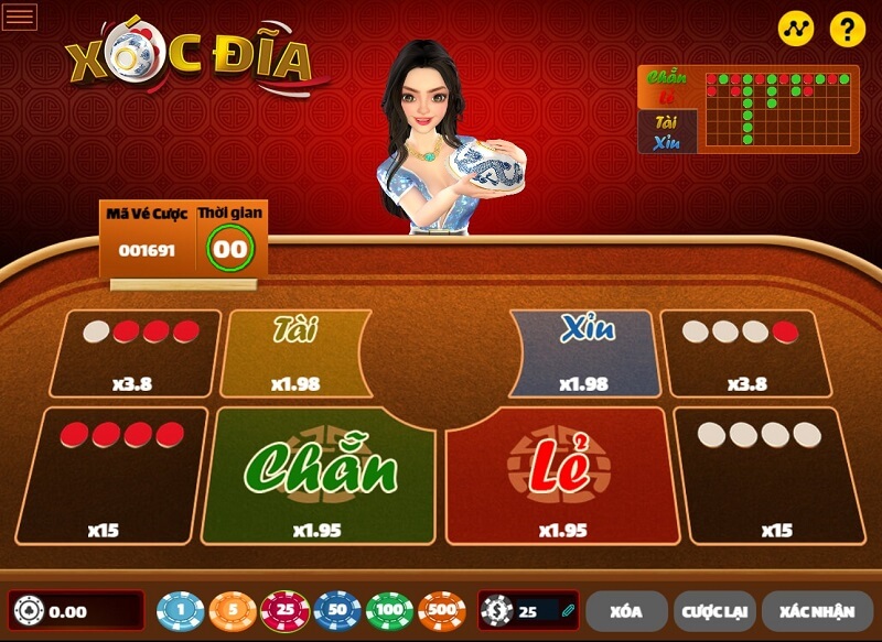 Tỷ lệ trả thưởng xóc đĩa online cao không